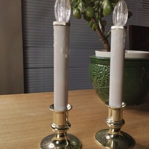 Vintage window candles